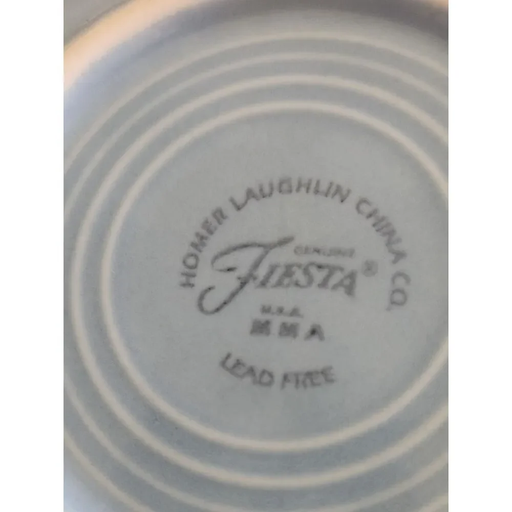 Homer Laughlin Pale Blue Ceramic Saucer